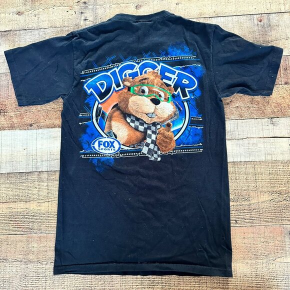 Chase Authentics NASCAR Digger Fox Sports Graphic Tee Black S 100% Cotton - Picture 6 of 7